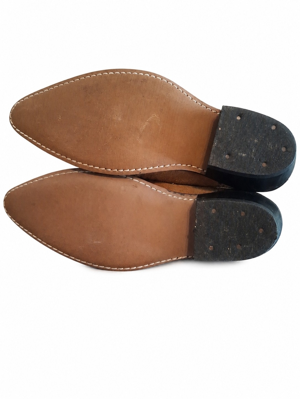Unisex Western Cowboy Boots Leather Upper Made in India Men's 8 Women's 9 EE W - Picture 6 of 12